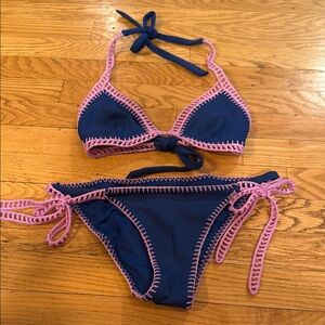 Victoria's Secret Navy and Pink Bikini
